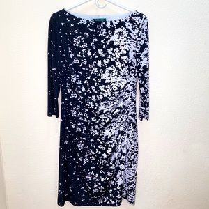 Lauren Ralph Lauren Black & White Dress, Size 12